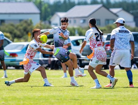 Player sprinting down the field